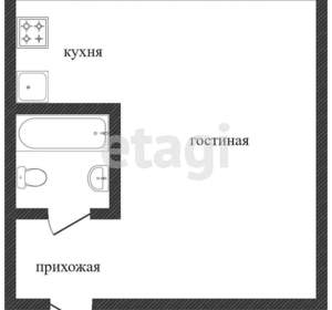 1-к квартира, вторичка, 32м2, 2/3 этаж