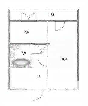 1-к квартира, вторичка, 39м2, 10/10 этаж