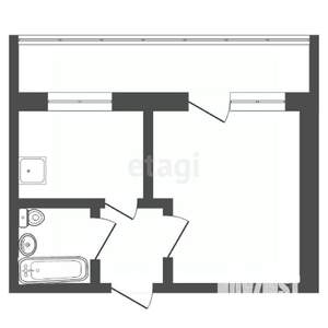 1-к квартира, вторичка, 26м2, 3/10 этаж
