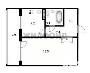 1-к квартира, вторичка, 36м2, 5/10 этаж