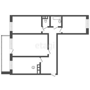 3-к квартира, вторичка, 84м2, 11/17 этаж