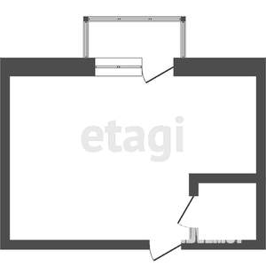 1-к квартира, вторичка, 25м2, 3/3 этаж