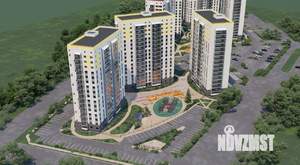 2-к квартира, строящийся дом, 54м2, 15/16 этаж