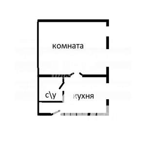 1-к квартира, вторичка, 32м2, 2/2 этаж