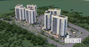 3-к квартира, строящийся дом, 55м2, 7/16 этаж