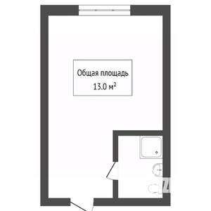 1-к квартира, вторичка, 13м2, 3/5 этаж