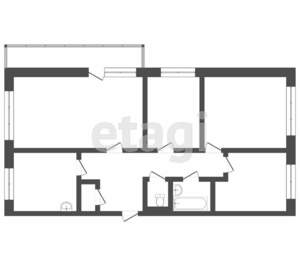 2-к квартира, вторичка, 52м2, 4/9 этаж