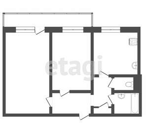 2-к квартира, вторичка, 53м2, 6/10 этаж