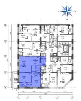 3-к квартира, сданный дом, 104м2, 1/8 этаж