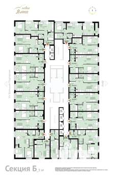 2-к квартира, вторичка, 51м2, 3/16 этаж