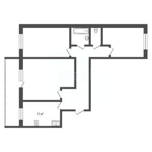 3-к квартира, вторичка, 65м2, 10/10 этаж