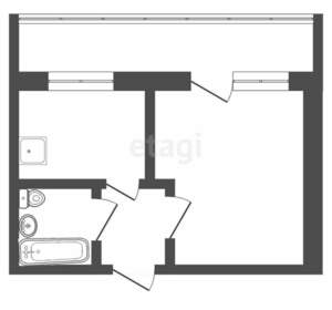1-к квартира, вторичка, 26м2, 3/10 этаж