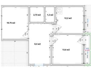 2-к квартира, вторичка, 48м2, 2/6 этаж