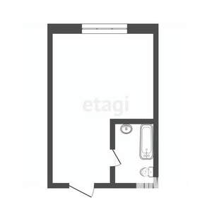 Студия квартира, вторичка, 17м2, 7/9 этаж