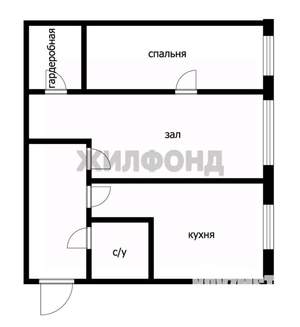 2-к квартира, вторичка, 42м2, 2/5 этаж