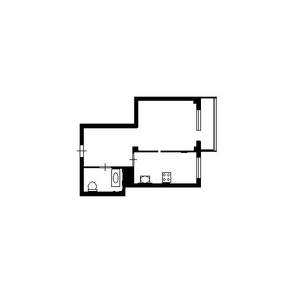 1-к квартира, вторичка, 45м2, 2/18 этаж