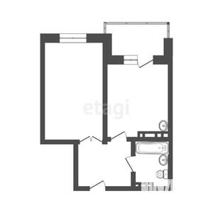 1-к квартира, вторичка, 47м2, 10/10 этаж