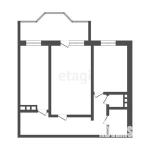 2-к квартира, вторичка, 56м2, 2/17 этаж