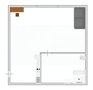 Студия квартира, вторичка, 25м2, 1/5 этаж