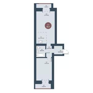 2-к квартира, вторичка, 56м2, 5/7 этаж