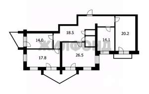 4-к квартира, вторичка, 142м2, 10/10 этаж