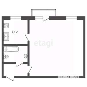 2-к квартира, вторичка, 44м2, 5/5 этаж