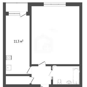 1-к квартира, вторичка, 36м2, 1/9 этаж