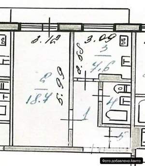 1-к квартира, вторичка, 37м2, 3/10 этаж