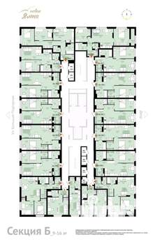 2-к квартира, вторичка, 50м2, 12/16 этаж