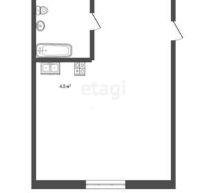 Студия квартира, вторичка, 17м2, 2/9 этаж