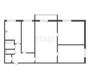 4-к квартира, вторичка, 62м2, 4/5 этаж