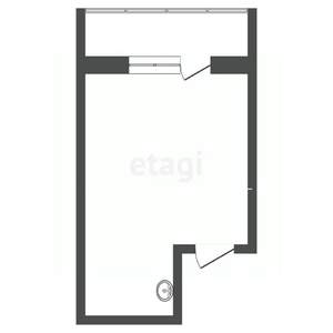 Студия квартира, вторичка, 12м2, 3/9 этаж