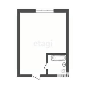 1-к квартира, вторичка, 14м2, 1/5 этаж