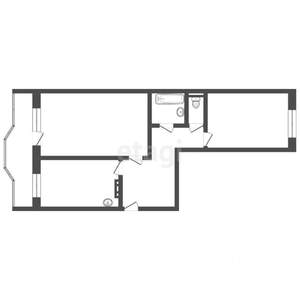 2-к квартира, вторичка, 53м2, 4/8 этаж