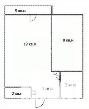 1-к квартира, вторичка, 35м2, 14/19 этаж