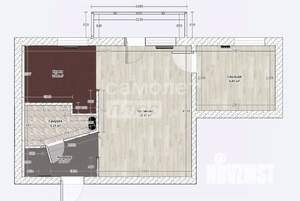 2-к квартира, вторичка, 36м2, 2/5 этаж