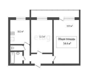 2-к квартира, вторичка, 54м2, 3/10 этаж