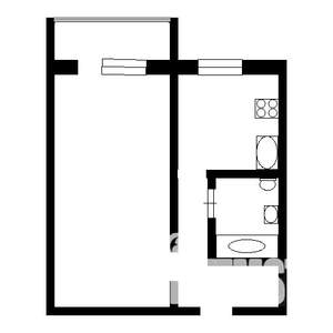 1-к квартира, вторичка, 30м2, 5/5 этаж