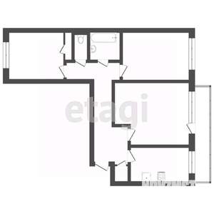 3-к квартира, вторичка, 71м2, 8/10 этаж