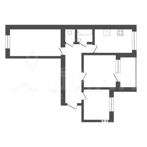 3-к квартира, вторичка, 63м2, 9/10 этаж