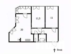 3-к квартира, вторичка, 57м2, 6/12 этаж