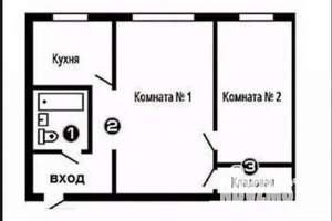 2-к квартира, вторичка, 45м2, 3/5 этаж