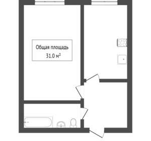 1-к квартира, вторичка, 36м2, 1/2 этаж