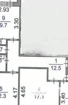 3-к квартира, вторичка, 64м2, 1/9 этаж