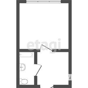1-к квартира, вторичка, 18м2, 2/5 этаж