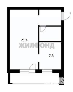1-к квартира, вторичка, 37м2, 2/10 этаж