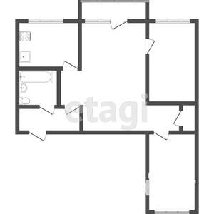 3-к квартира, вторичка, 61м2, 5/5 этаж