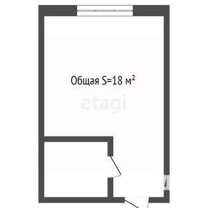 Студия квартира, вторичка, 18м2, 2/2 этаж