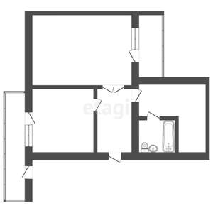 2-к квартира, вторичка, 53м2, 2/9 этаж