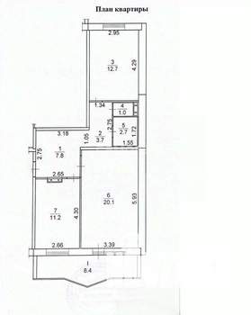 2-к квартира, вторичка, 59м2, 10/10 этаж